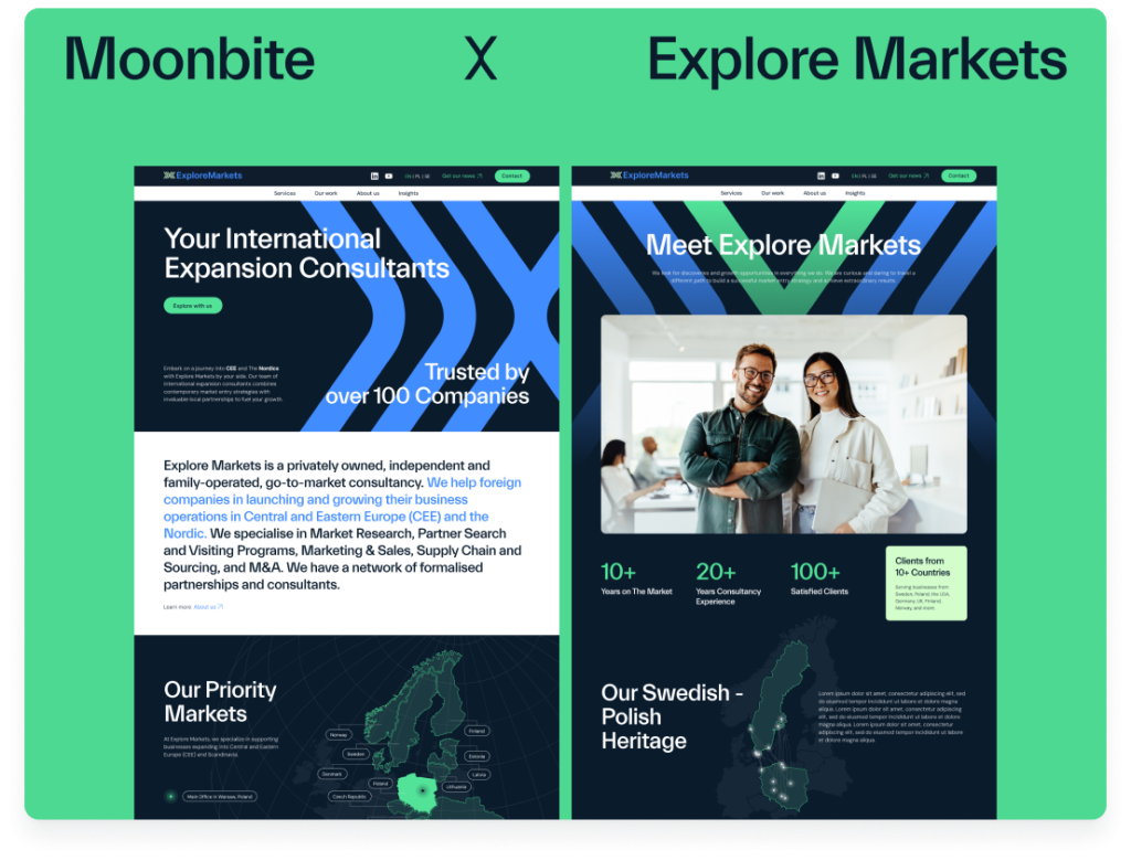 explore markets wordpress web design